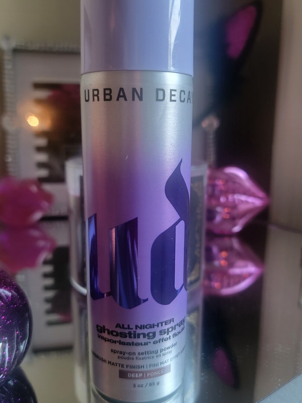 Urban Decay Ghosting Spray. Color:deep. Full Sized. Sprayed Once For Color Test